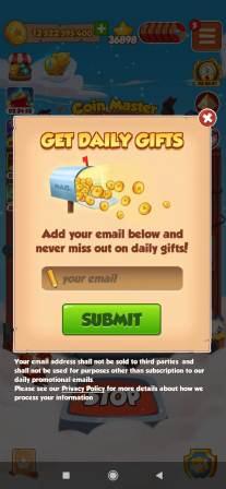 Coin Master Email Spin Reward Link