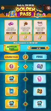 Coin Master Golden Pass Event