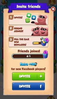 Coin Master Invite Friends Popup