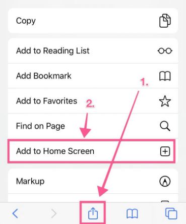 Coin Master Spin page iPhone add to home screen